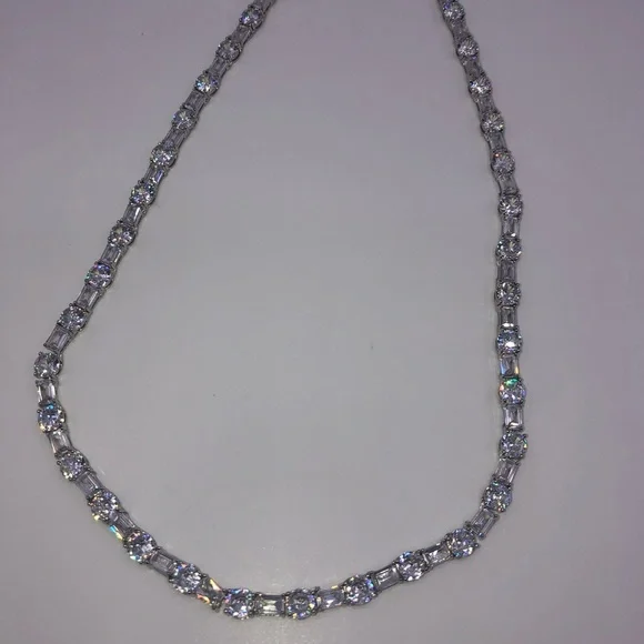 63ct Multi-Stone Tennis Necklace - Picture 11 of 14